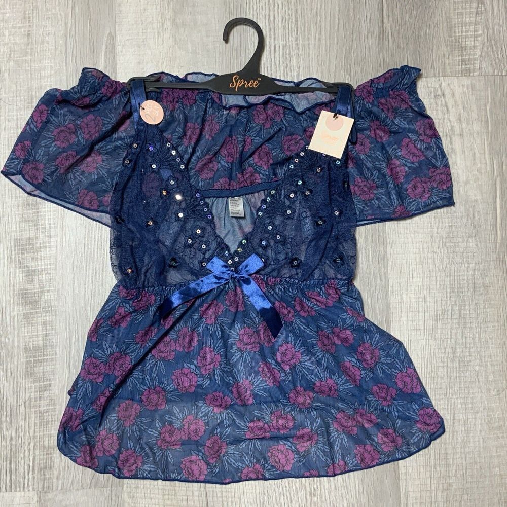 Spree Intimates 2 Piece Set Chemise Panty